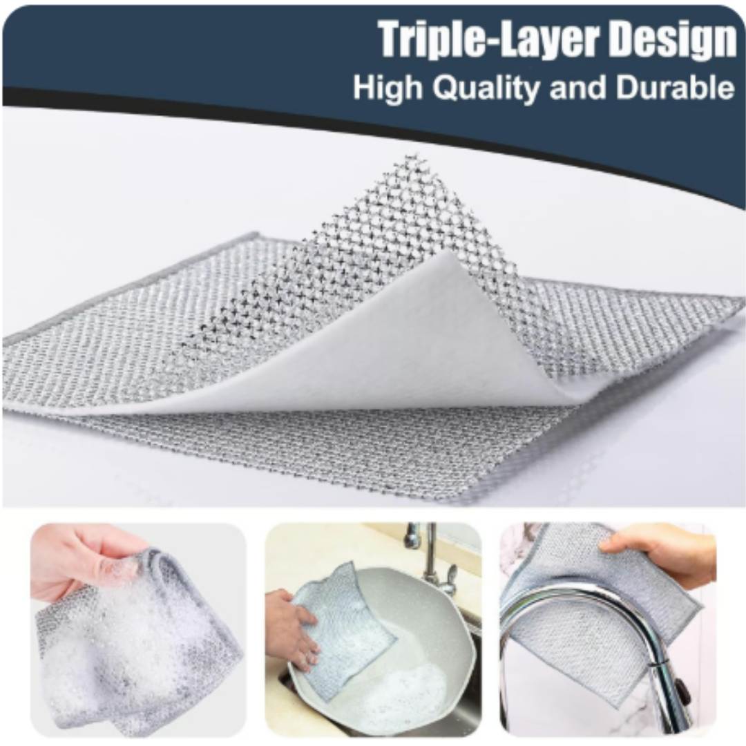 NON-SCRATCH WIRE DISHCLOTH | DEEP CLEANING