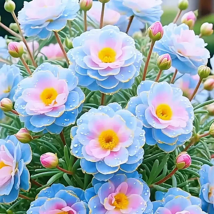 Golden Lace Portulaca Brilliant Double Bloom